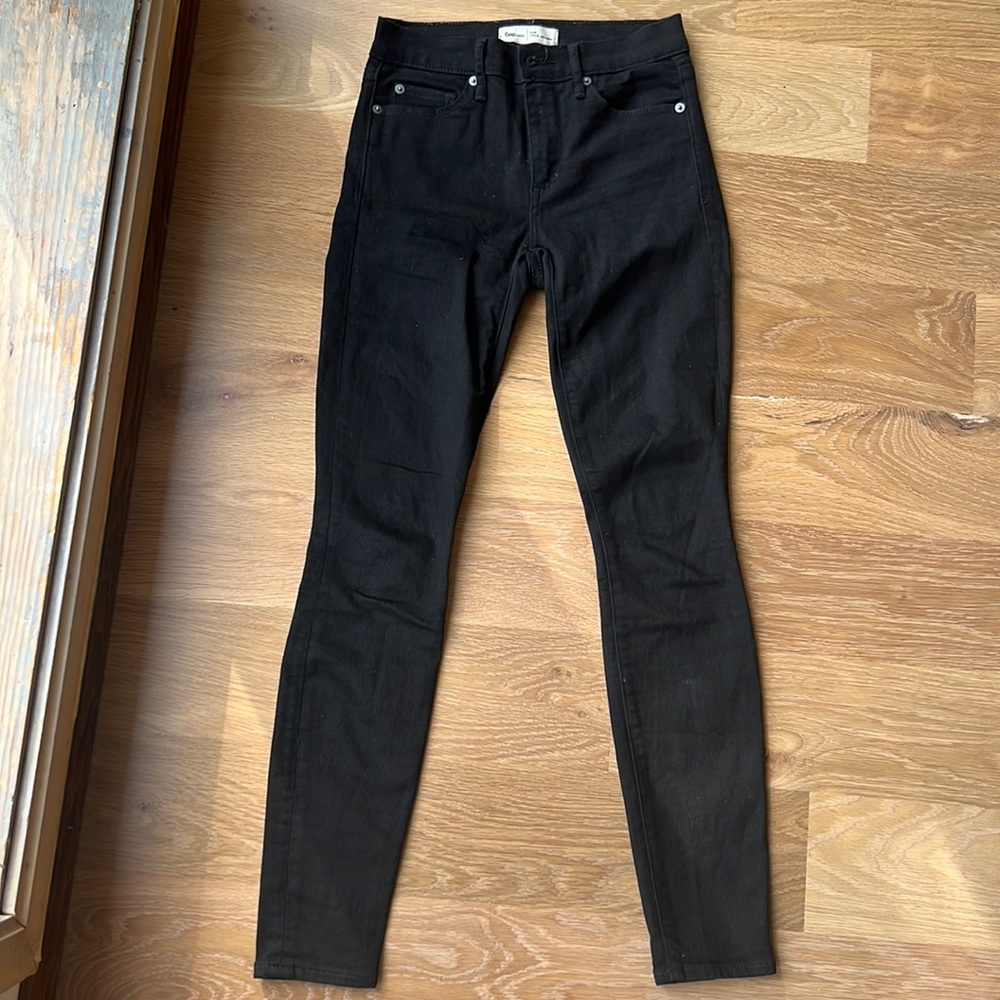 Gap black true skinny pants 24 R